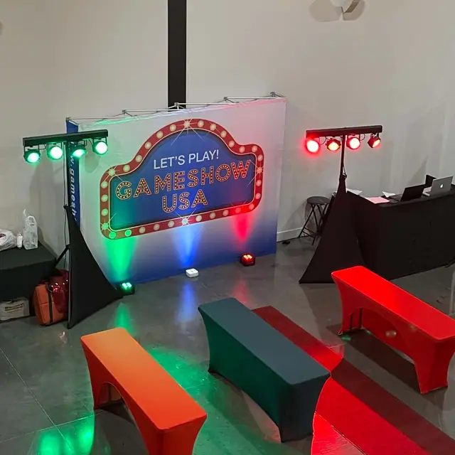 Benches, buzzers and a lit sign